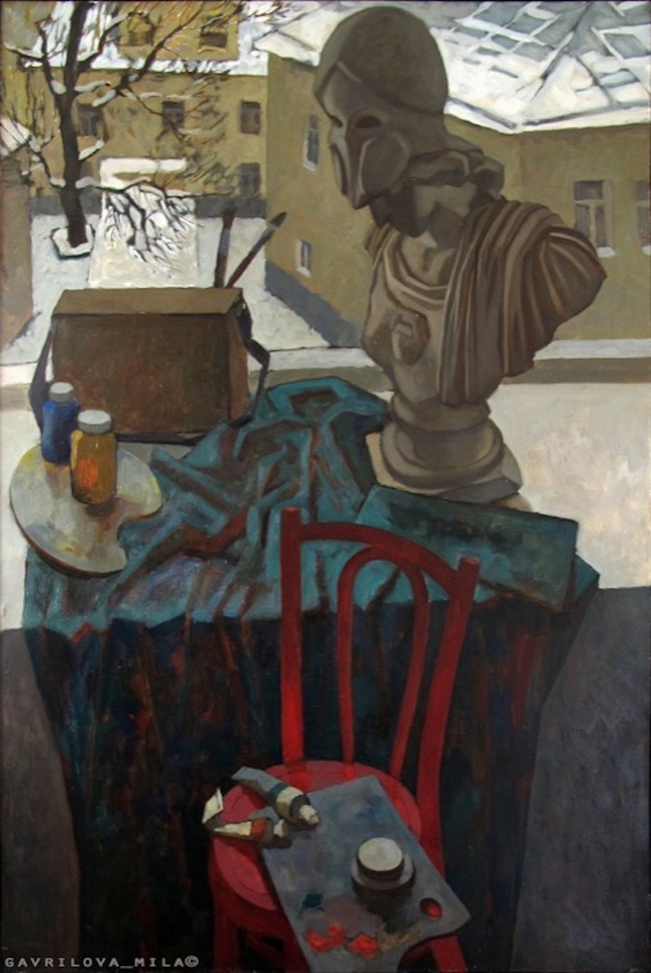 Mila Gavrilova - Red chair, 2012